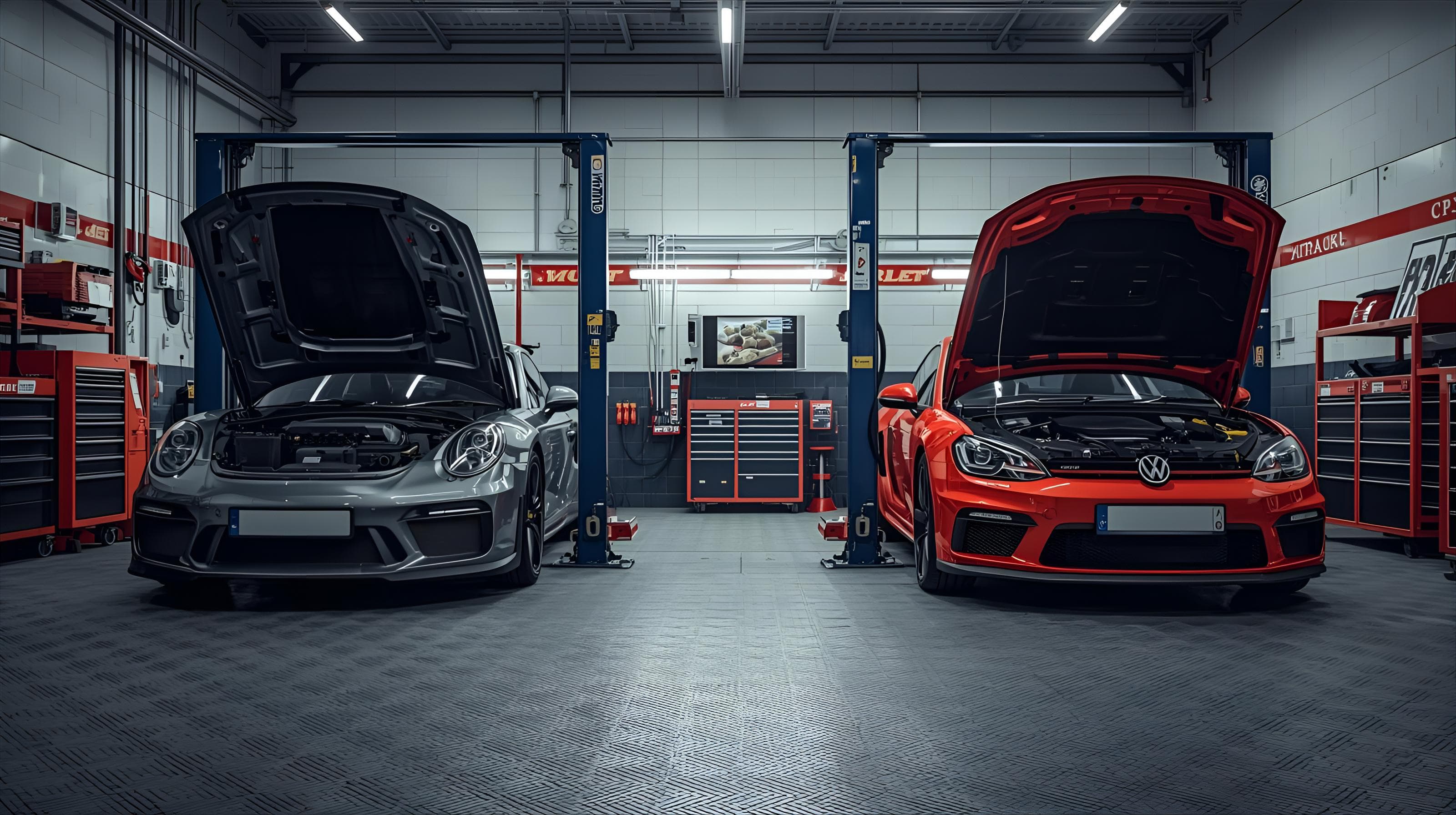 Auto garage workshop